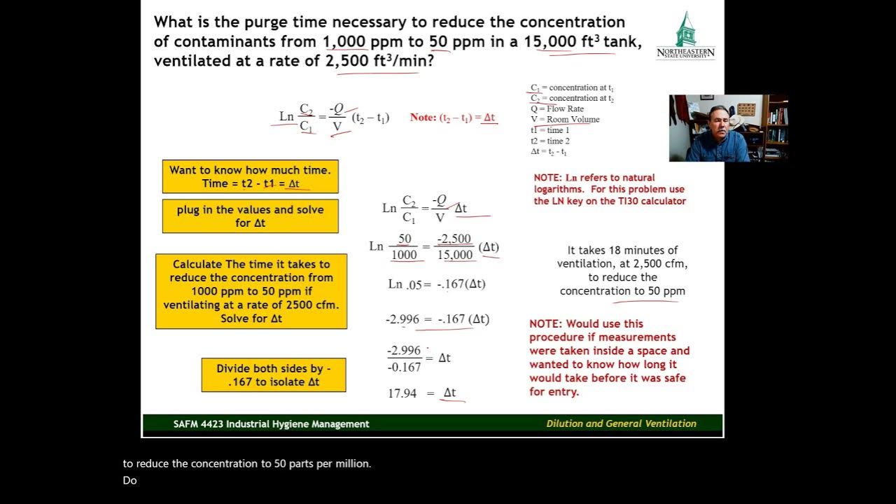 Ventilation Purge Time Calculation YouTube