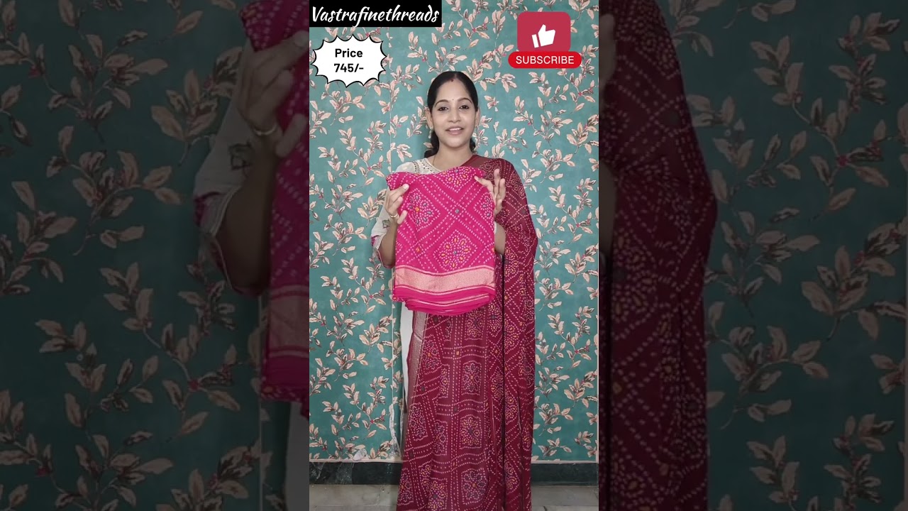 Trending Bandhani Print Sarees | Budget Friendly Colourful Collection | Casual wear ✨WA 8248218086