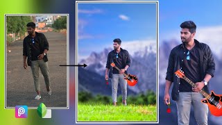 Mountain Hills Background change Photo editing in PicsArt 2019 screenshot 4