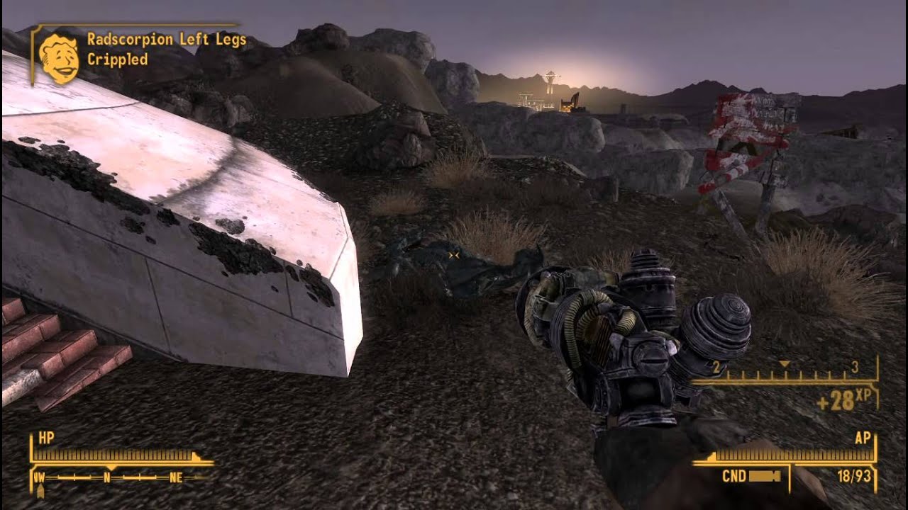 Let's Play Fallout New Vegas Episode 5 Good Springs schoolhouse, Devils Gullet, two others