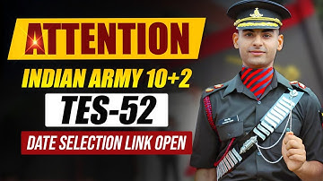 Attention!! Army 10+2 TES 52 SSB Date Selection Link Open Now 😱 TES 52 SSB Dates | TES SSB Coaching