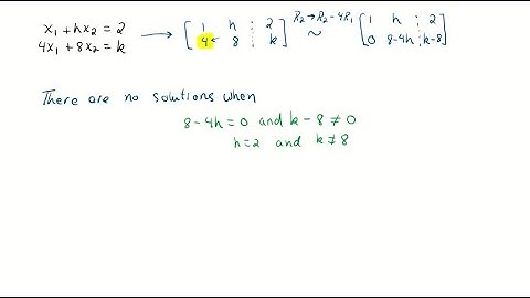 In Exercises 19 and 20, choose h and k such that the system has (a) no solution, (b) a unique solut…