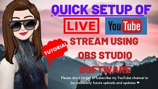 Quick Setup of Stream Using OBS STUDIO SOFTWARE | TUTORIAL | Can Use | Change Anytime Background Pic screenshot 4