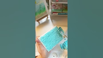 Hướng dẫn vẽ tranh cát | Acrylic + Cát #art #acrylicpainting #viral #video #vetranh #xuhuong