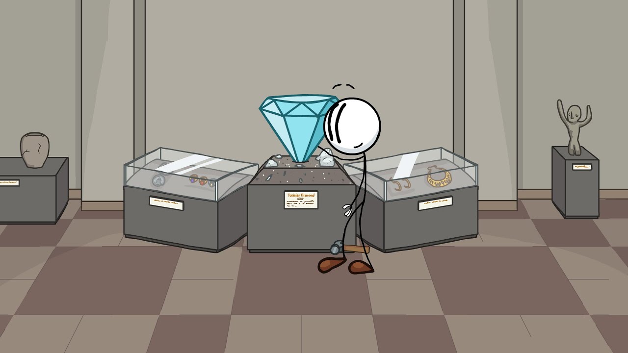 Генри Стикмен stealing the Diamond