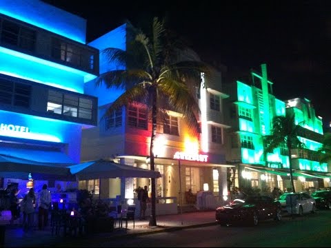 Hittin' The Miami Strip - Ocean Drive, Art Deco, Belly Dancers & American Classic Cars