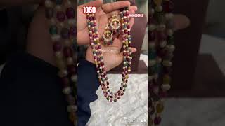 Multi beads set With earrings|Monalisa beads jewellery #beadearrings #handmade #jewellery