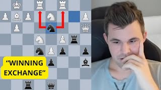 Magnus Carlsen: «This Wins An Exchange Now»