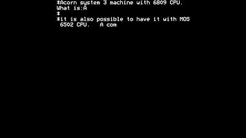 Acorn System 3 with 6809 CPU (1980) {Boot Screen}