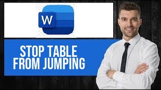 How to Stop Table Jumping to Next Page in Word | Keep Table on Same Page