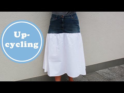 Rock aus alter Jeans nähen - ein schnelles DIY Projekt