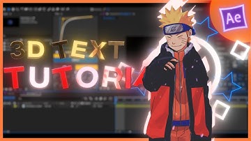 How To Make Shiny 3D Text In After Effects | AMV Tutorial