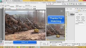 3ds Max 2015 Tutorial - Shadow using mental ray in your Plane HD