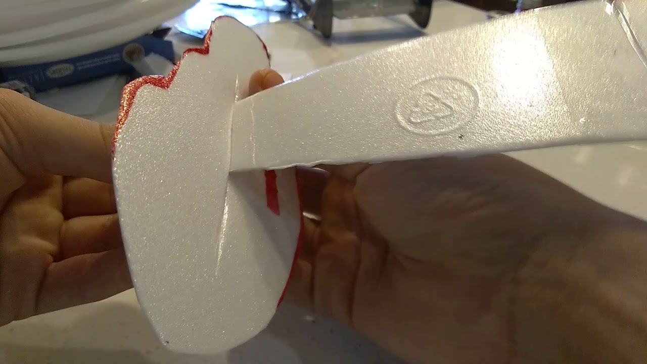 How to make a p61 black widow foam plate airplane(1) YouTube