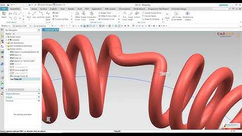 NX 12 Tutorial #57 | Feature Helix Modeling