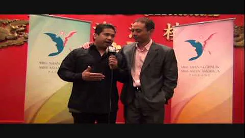 Frank Chui interview's with FANTV @ Miss Asian Glo...