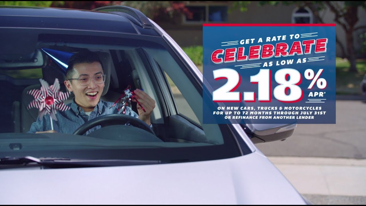 Get a Rate to Celebrate - as low as 2.18% APR