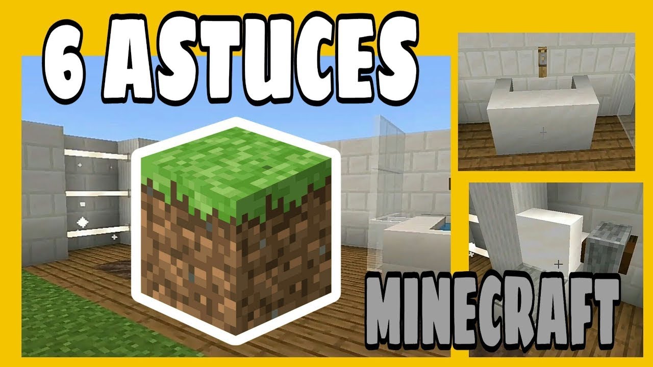 6 astuce qu'ont peut faire dans minecraft - YouTube