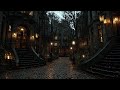 Silent Courtyard Nocturne | Dark Academia Piano for Deep Focus & Writing
