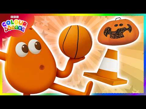 Can You Feel the Beat with These Orangey Objects? | Kids Learn Colours Compilation | Colourblocks