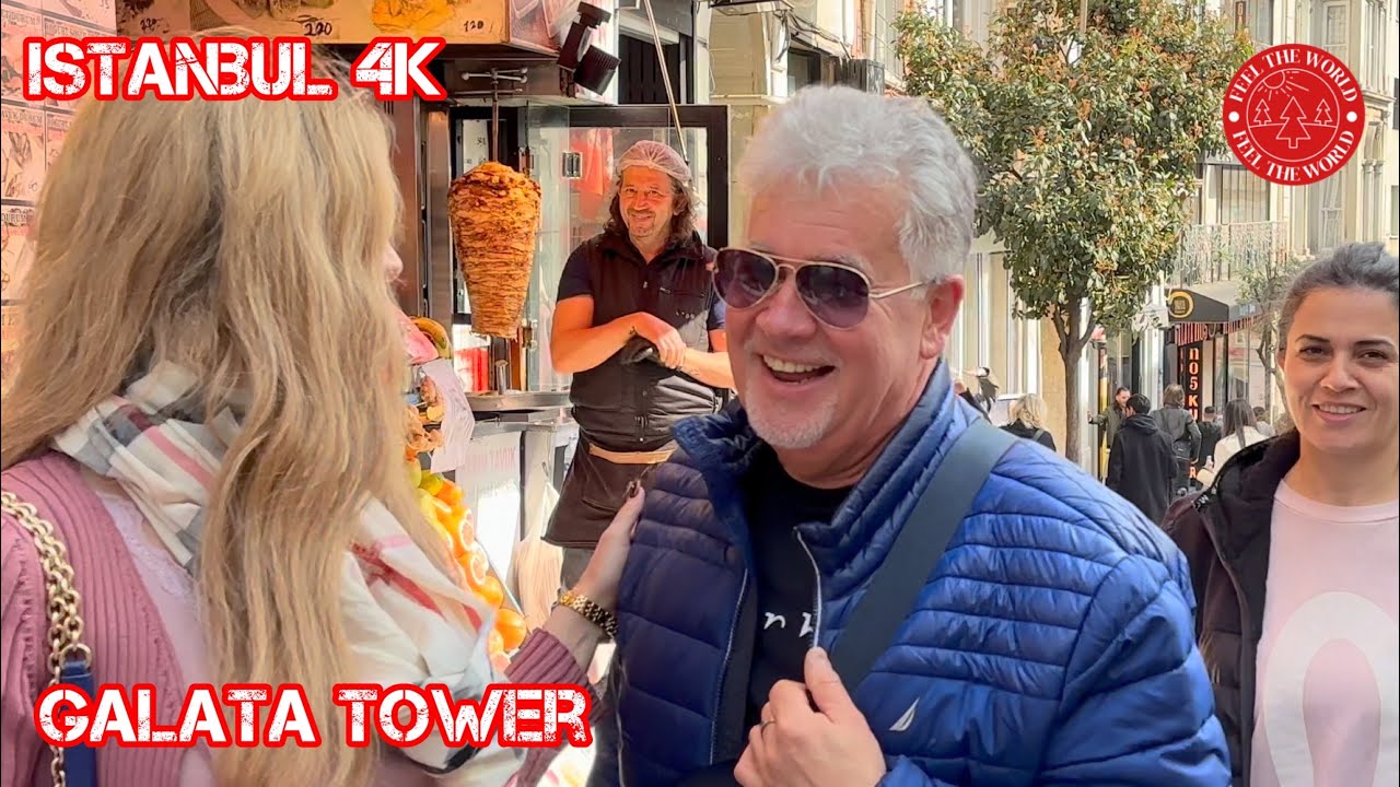 Istanbul Turkey 2023 Galata Tower Walking Tour |4K HDR