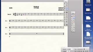 Berklee Drum set notation in FINALE 25 part 8
