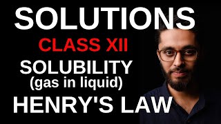 HENRYS LAW || Solubility of  