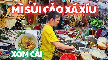 THẬT NGON Mì Sủi Cảo Xá Xíu ở Chung Cư Xóm Cải quận 5, Nồi Nước Lèo Xương Đậm Đà, Tép Mỡ Thơm.