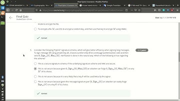 Coursera Cryptography Uiversity Of Maryland Quiz Week 7 Final Exam Answer