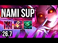 NAMI & Vayne vs SORAKA & Nilah (SUP) | Good KDA: 5/1/25, 18K damage | EUW Master | 26.7