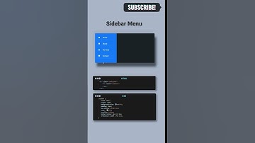 Sidebar Menu #sidebar #menu #coding #html #css #programming #webdevelopment #webdesign #computer