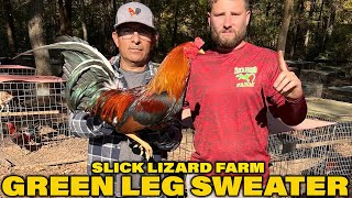 Jerry Adkins Yellow Leg Hatch Hoskins Green Leg Sweater - Slick Lizard Farm
