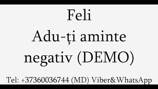 Feli - Adu-ti aminte (Negativ) DEMO