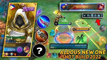 ALDOUS NEW ONE SHOT BUILD 2022! EZ MANIAC IN THIS OP BUILD! TRY THIS!🔥ALDOUS BEST BUILD 2022 - MLBB