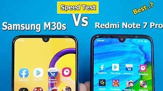 Samsung Galaxy M30s Vs Redmi Note 7 Pro Speed Test || Comparison || Antutu Benchmark Scores