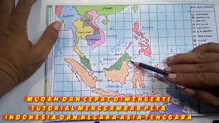 cara menggambar peta indonesia dan asean dengan mudah dan akurat