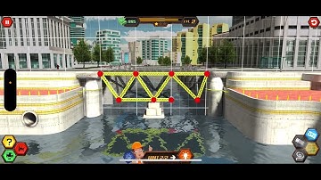 Bridge construction normal mode LEVEL 2 - IOS gameplay walkthrough #IOS #gameplay #play
