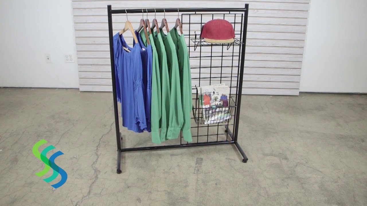 Portable Single Rail Garment Rack System Assembly Item# 2432 