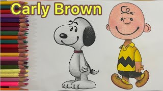 Drawing Carly Brown Cartoon Character with Colored Pencils #viralvideo #drawing #Carly Brown #art
