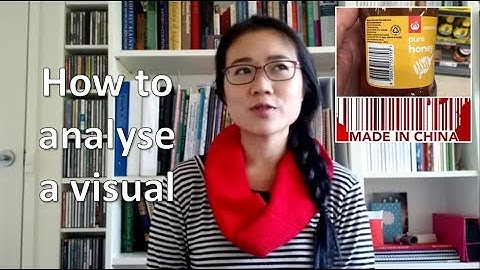 Language analysis: analysing a visual