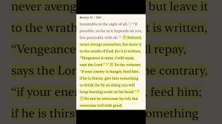 What does God say about revenge? #romans12 #bible