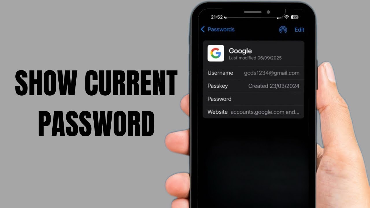 How to See Current Password for Google Account | 2025 - YouTube