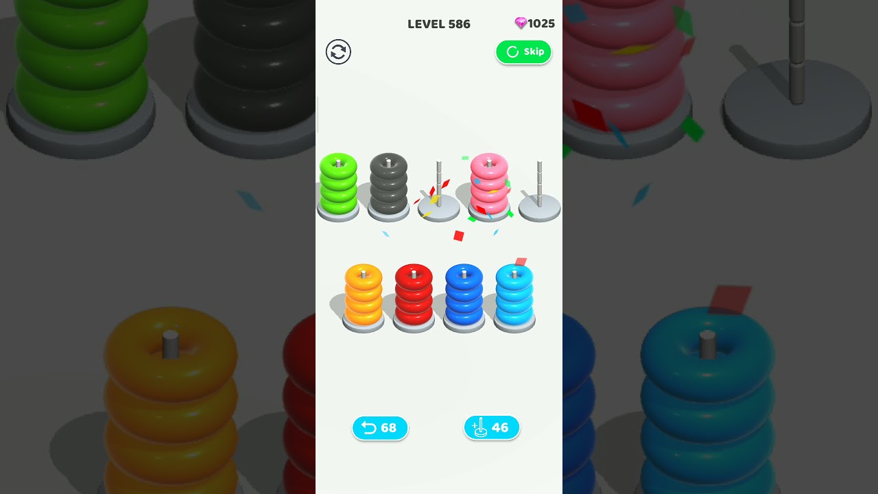 Level-586 in color hoop stack