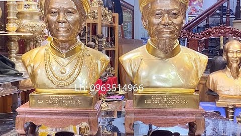 Hoàn thiện đúc tượng đồng chân dung bán thân ông bà tại Hà Nội