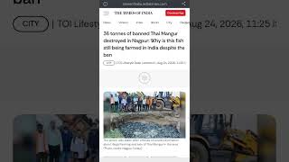 why selling and buying Thai mangur fish in india is illegal #fish