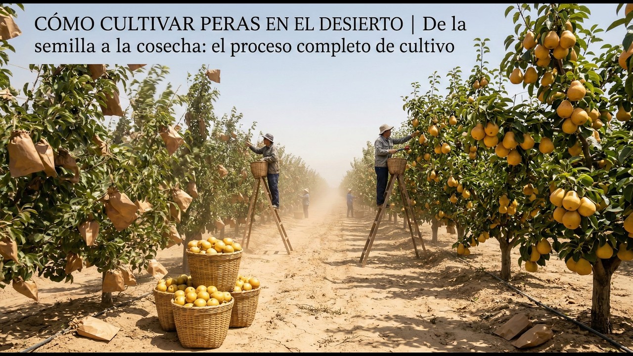 Cómo CULTIVAR PERAS en el Desierto 🌵 De la Semilla a la Cosecha (Paso a Paso)