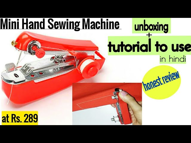 How to use / operate Handheld Sewing Machine -HAITRAL 