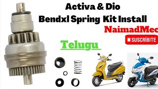 Hero Honda Activa & Dio Self Bendxl Spring Kit Install //Telugu screenshot 5