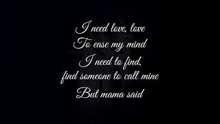 Can't Hurry Love - The Supremes (Lyrics)