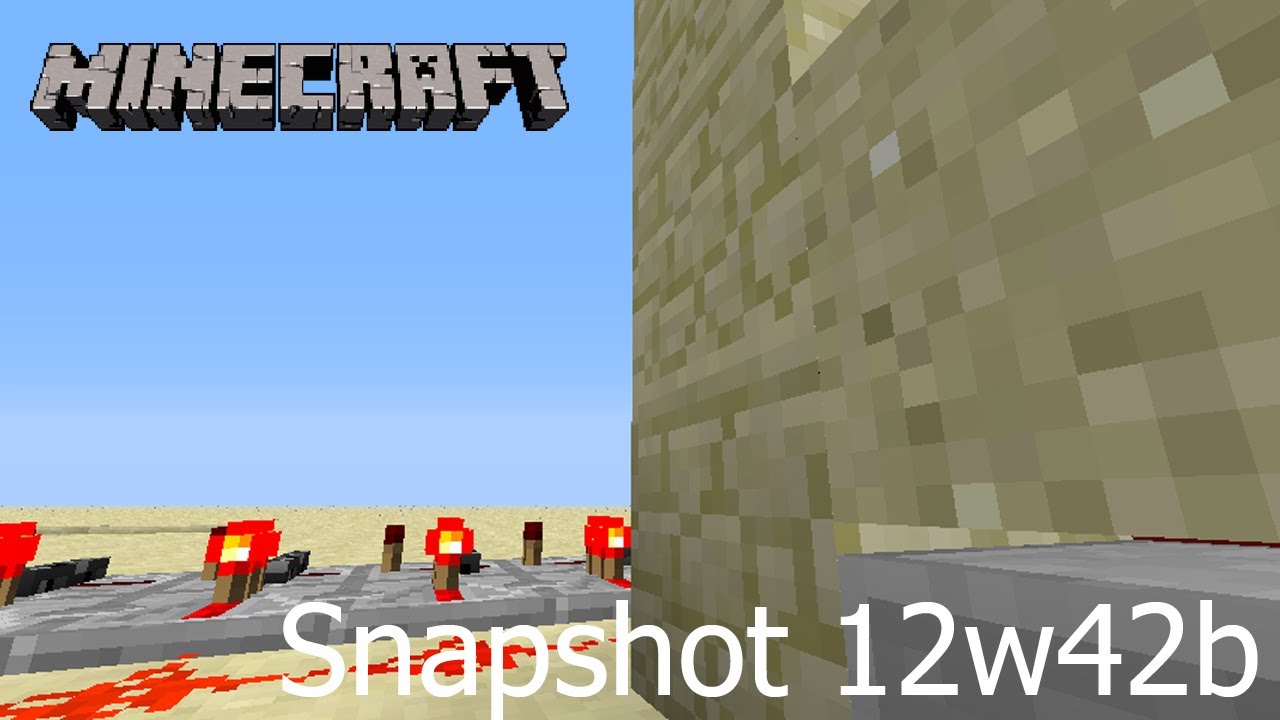[Minecraft] - Snapshot 12w42b CZ - Padající písek fix & Server list upgrade
